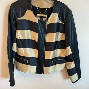 Elegant Chico’s Black label gold and black jacket